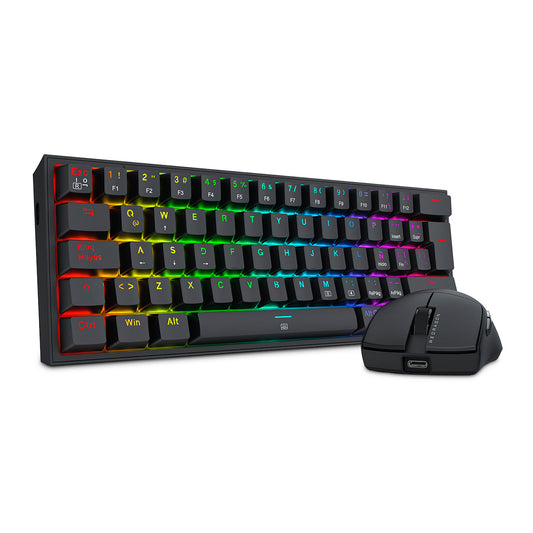 Teclado Gamer Redragon S143 Incluye Mouse Negro
