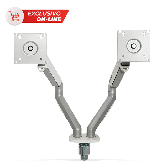 Soporte Articulado para 2 Monitores 17 a 32 pulgadas Acetck Enforce Motion AC-936552 Gris