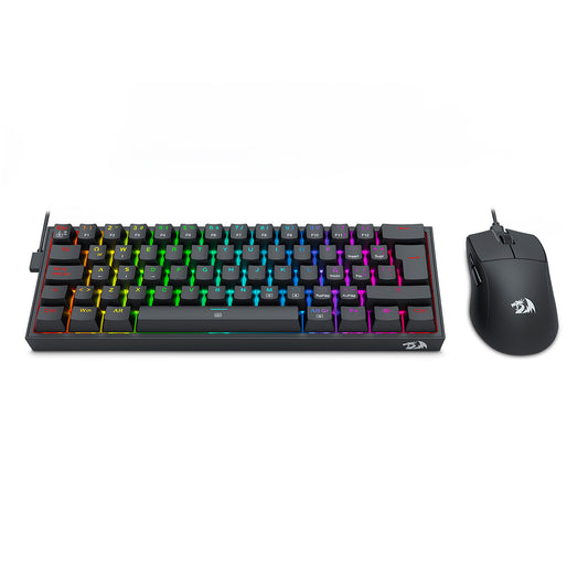 Teclado Gamer Redragon S143 Incluye Mouse Negro