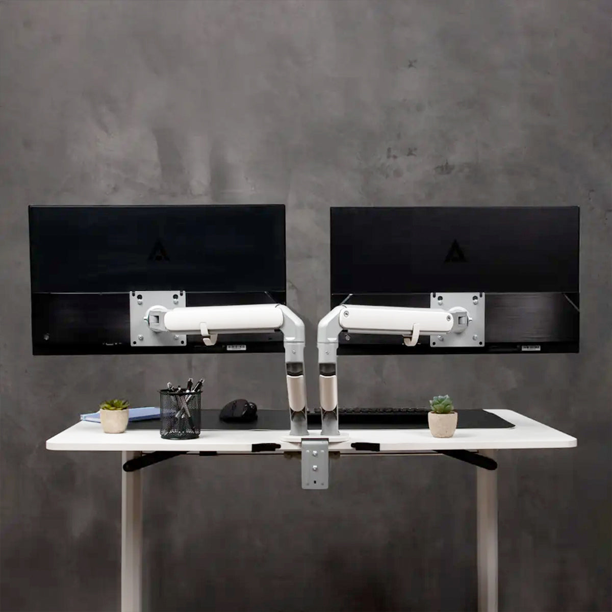 Soporte Articulado para 2 Monitores 17 a 32 pulgadas Acetck Enforce Motion AC-936552 Gris